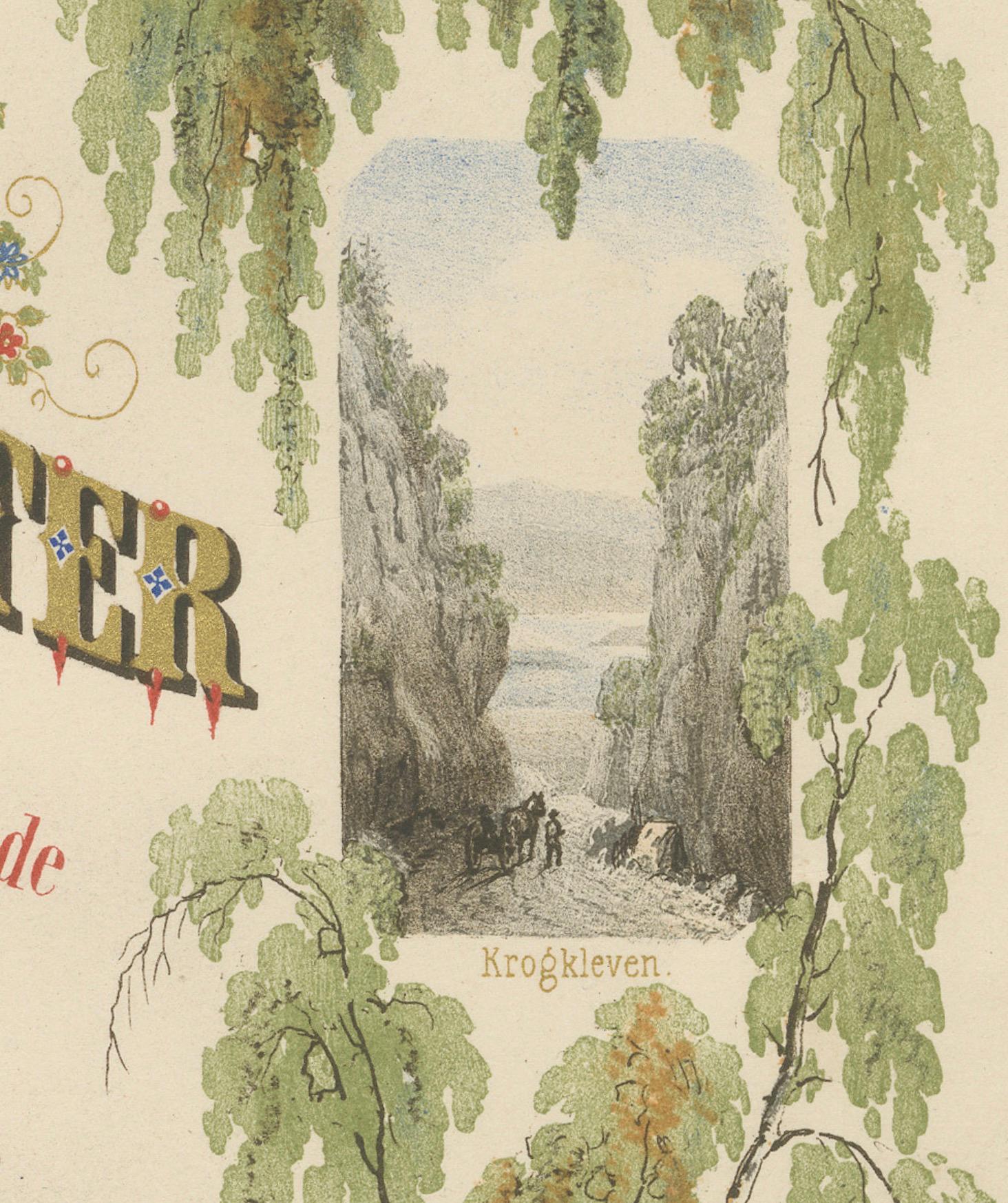 Title Sheet of Udvalgte Norske Nationaldragter – Norway, 19th Century
Decorative Frontispiece – Norwegian Regional Dress by Chr. Tønsberg

This richly decorative title page belongs to the folio Udvalgte Norske Nationaldragter (Selected Norwegian