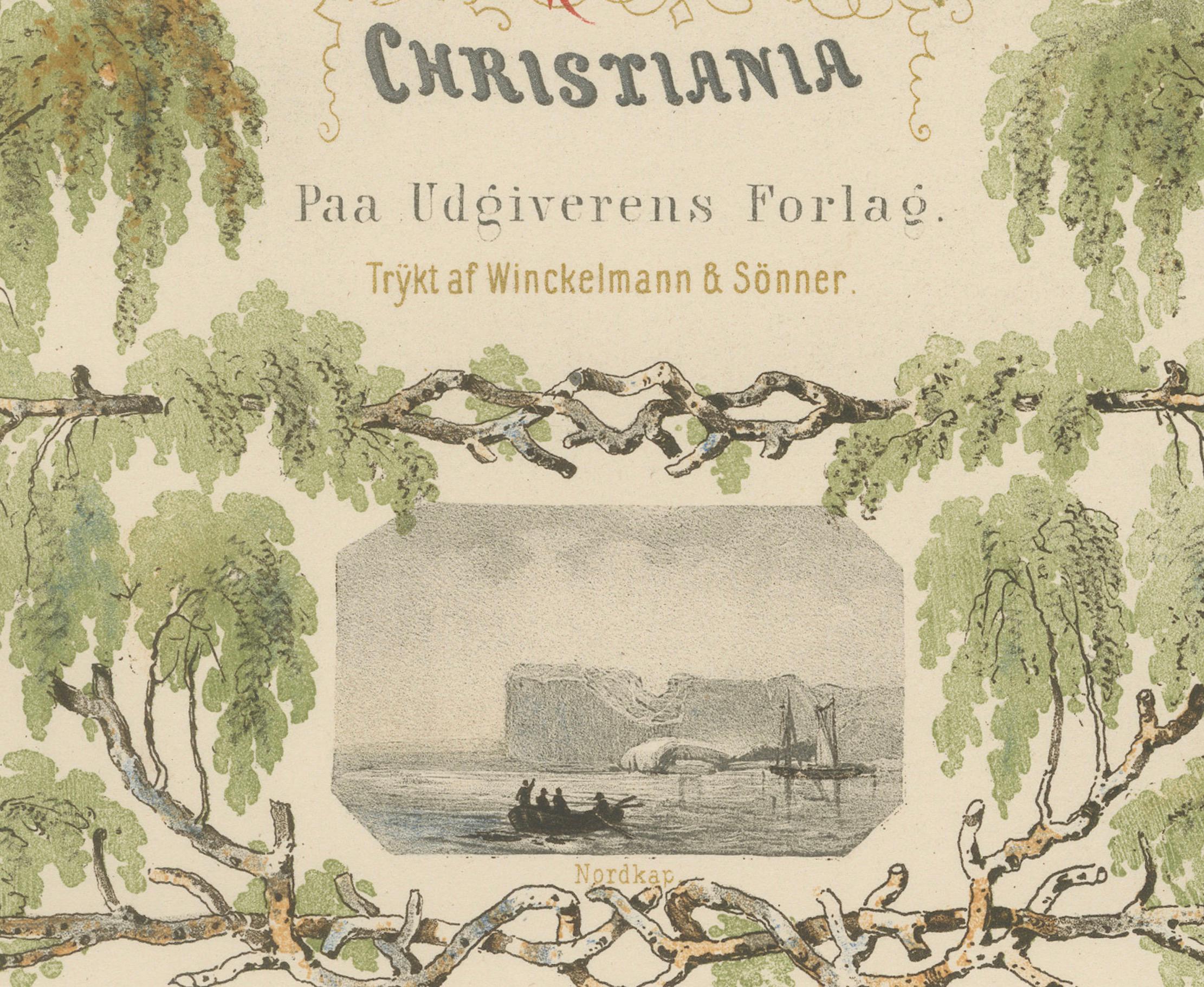 Paper Decorative Frontispiece – Norwegian Regional Dress by Chr. Tønsberg For Sale