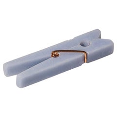Decorative gemstone Laundry Clip CELESTE BLUE