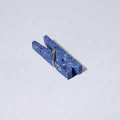 Piedra preciosa decorativa Pinza para ropa sucia - Dumortierita Azul
