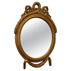 Decorative Gilt Oval Mirror
