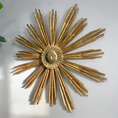 Decorative Giltwood Church Sunburst early 20th Century