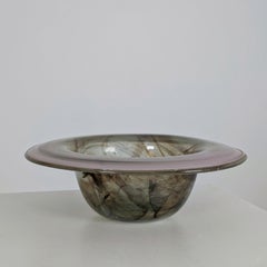 Dekorative Glasschale in rauchigen Farben, Mikko Merikallio, Studio Merikallio 1981