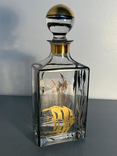 Decorative Glass Decanter with Goldfish Design, circa 1960s–1980s