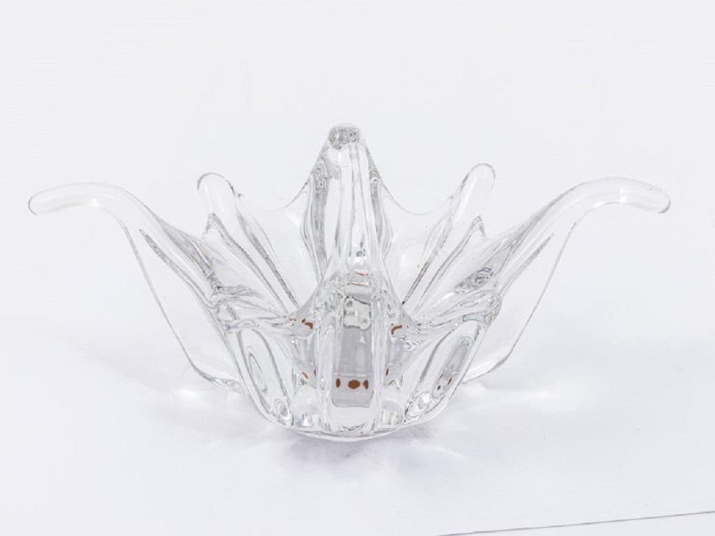 Early 20th Century Modern Handkerchief Glass Dish For Sale