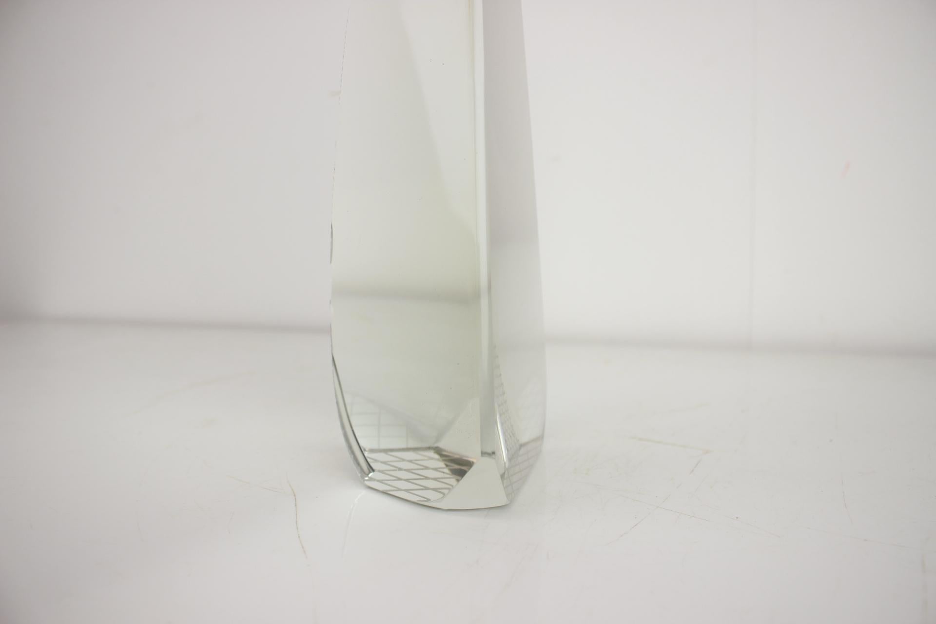 Dekorativer Glastur „Eiffel-Tür“ aus Tschechoslowakei, 1980er Jahre (Ende des 20. Jahrhunderts) im Angebot