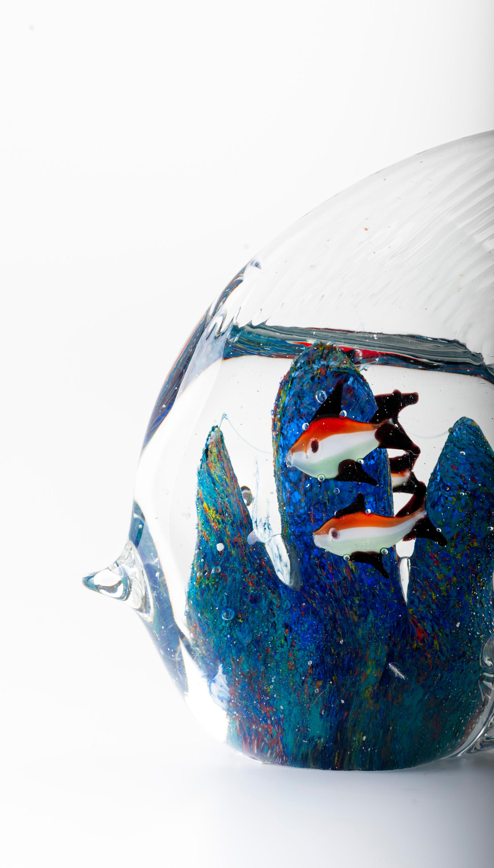 painted glass fish