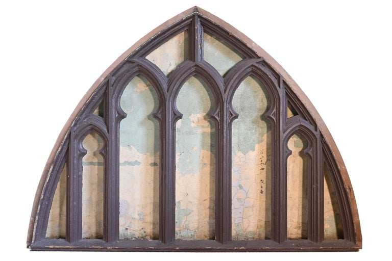 Decorative Gothic Arched Frame with Curvilinear Open Work at 1stDibs