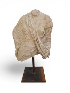 Decorative Greek Bust Sculpture on Iron Base, Second Half of the 20th Century