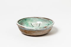 Dekorative grüne Tierkeramiktasse oder Aschenbecher von Accolay, um 1960