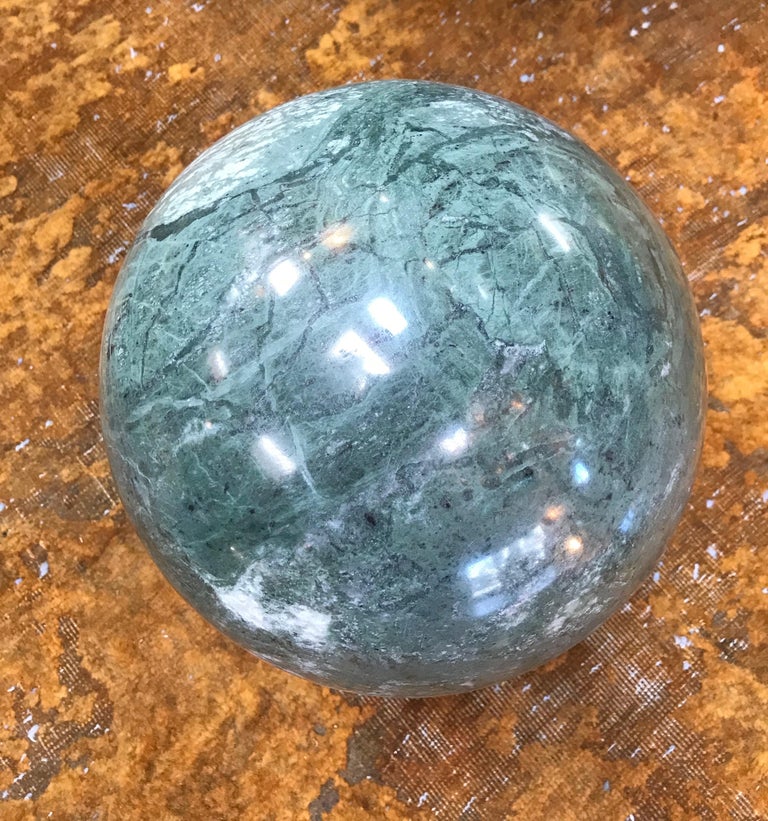 Decorative Green Marble Sphere, Italy at 1stDibs