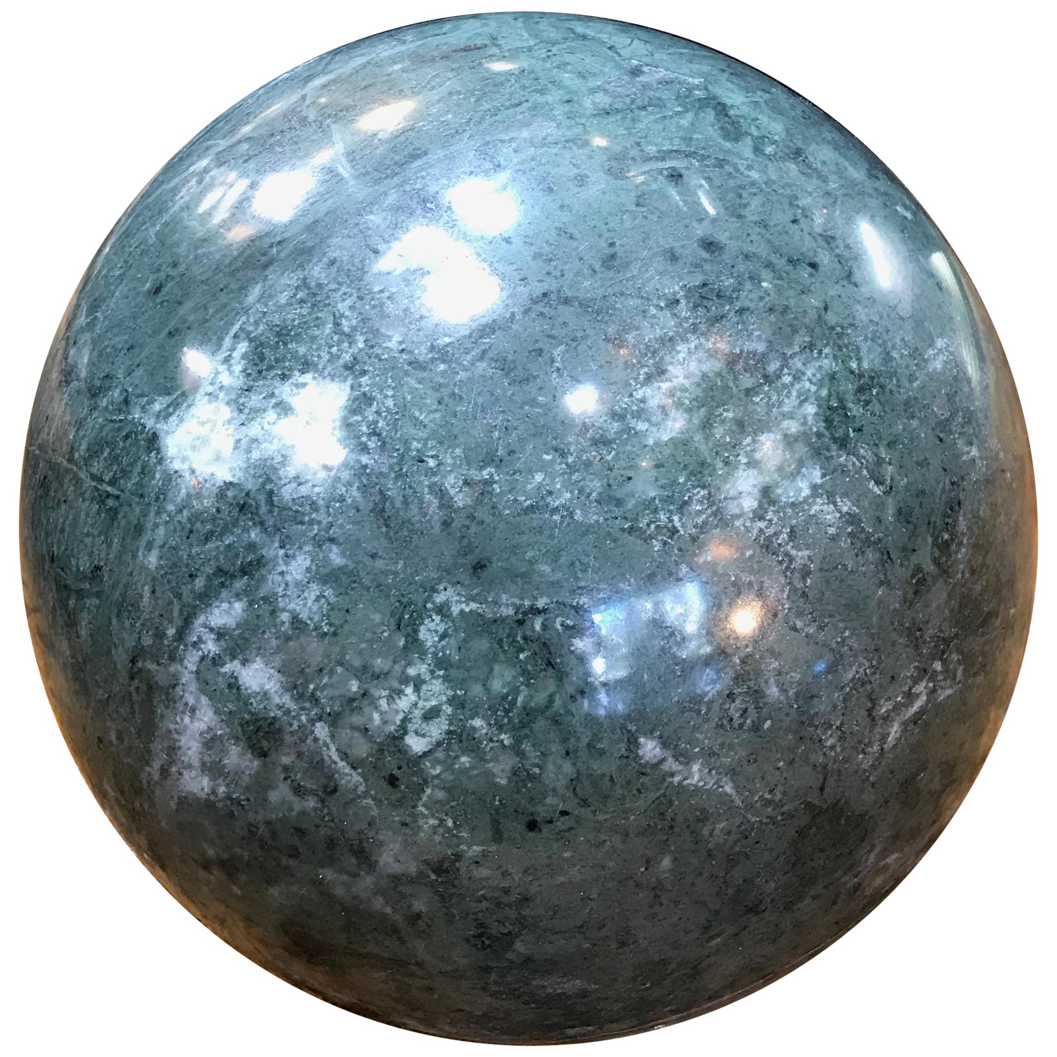 Decorative Green Marble Sphere, Italy