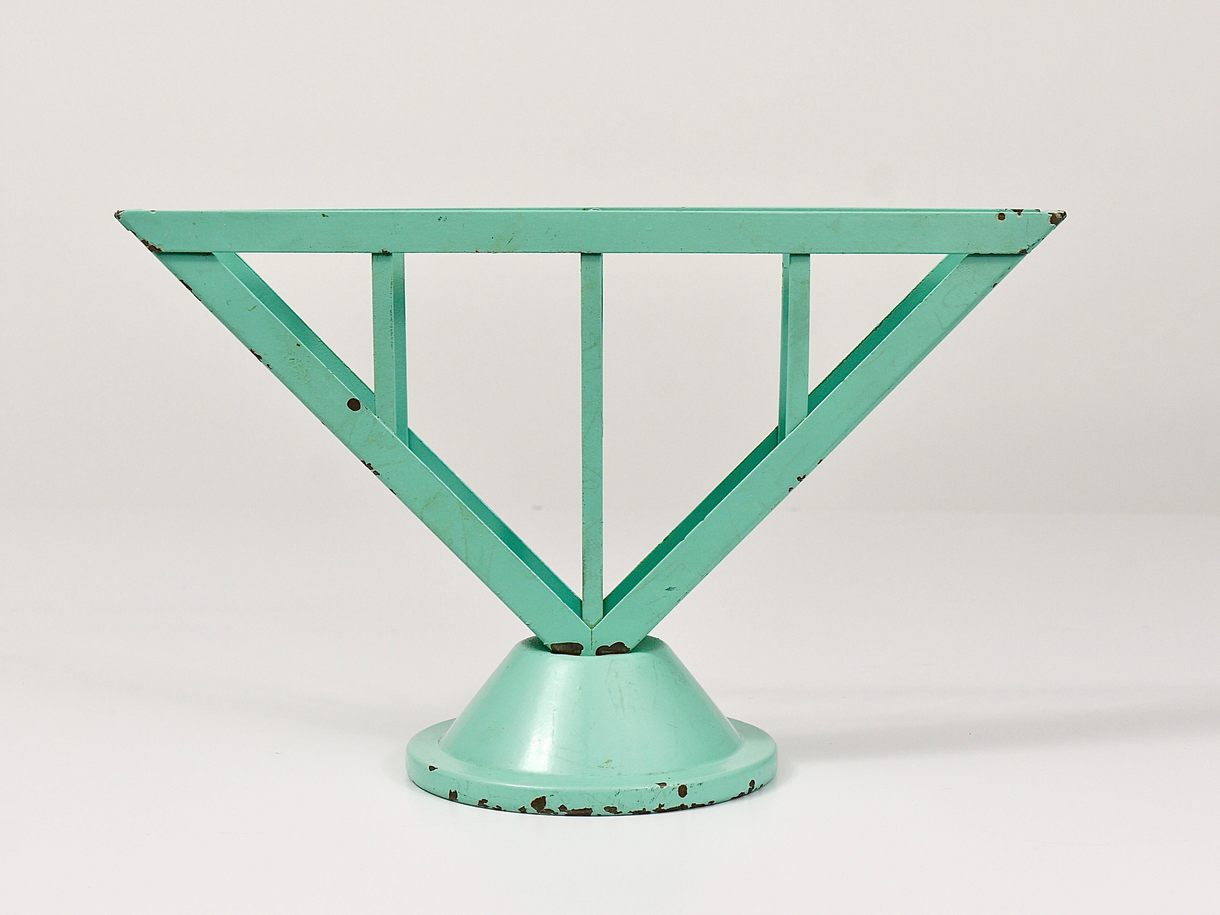 Decorative Green Marianne Brandt Avantgarde Bauhaus Napkin Holder, Ruppel, 1930s For Sale 3