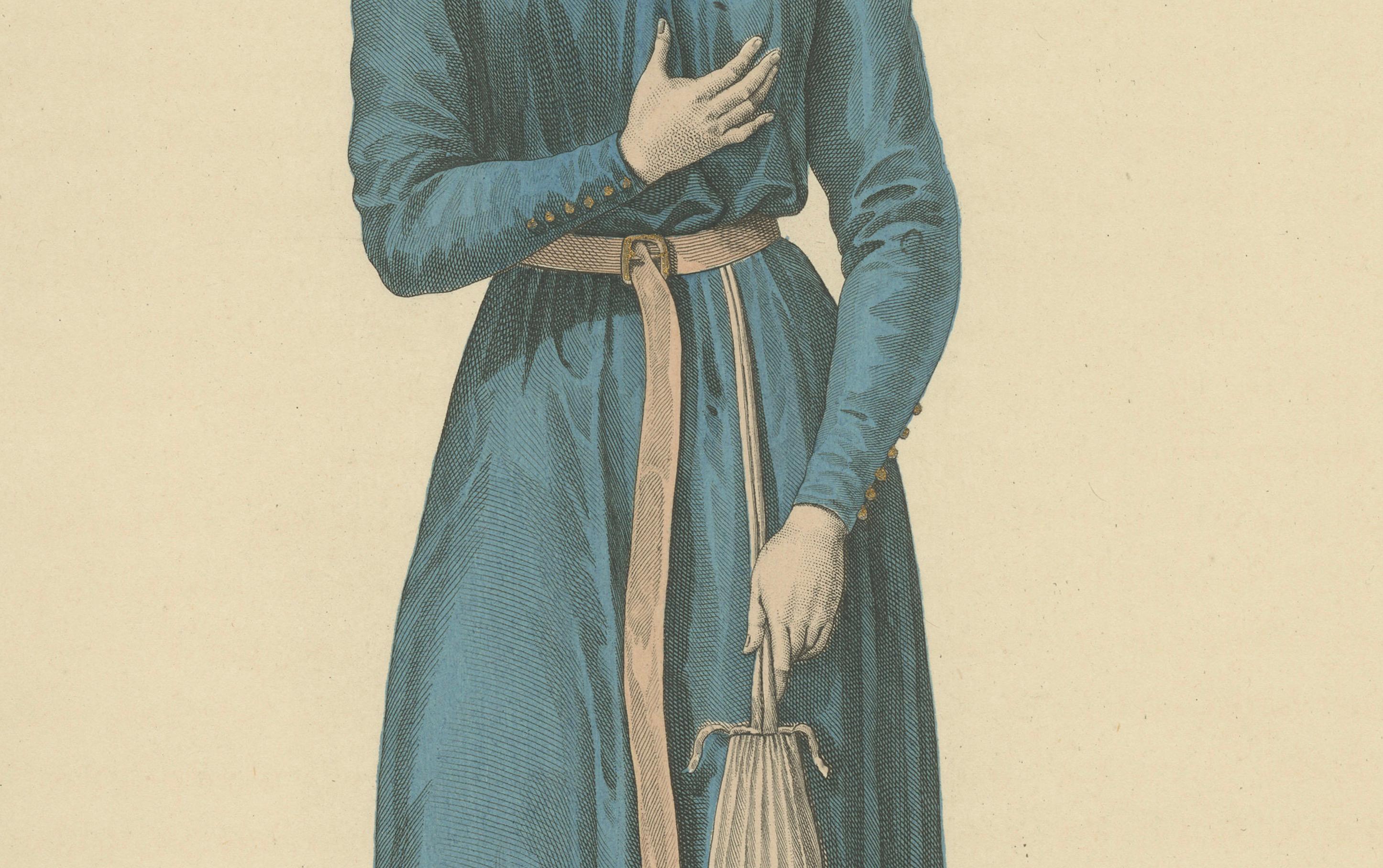 Dekoratives handkoloriertes Porträt - Héloïse, Historischer Druck, um 1900 (Französisch) im Angebot