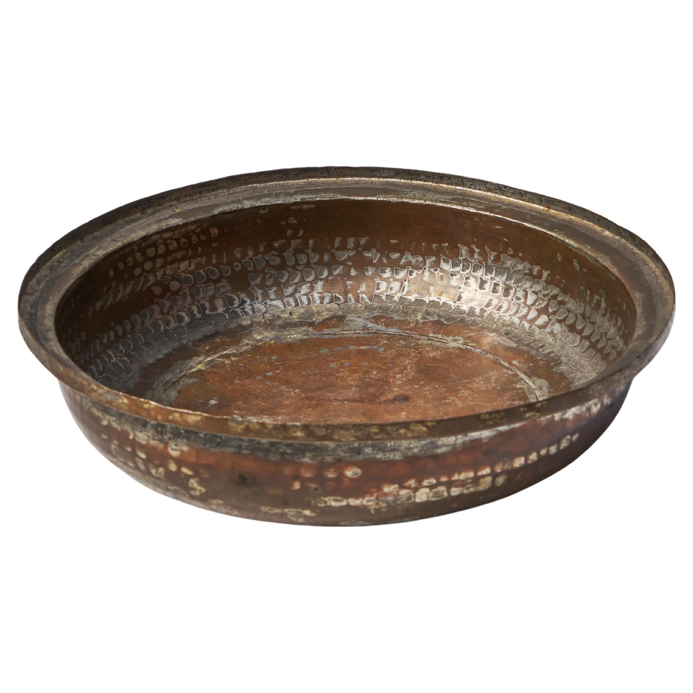 Decorative Hand Hammered and Patinated Bowl