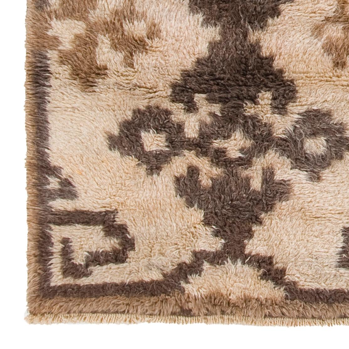 Alfombra decorativa Tulu anudada a mano, 100% lana natural. Opciones personalizadas disponibles Anudado a mano en venta