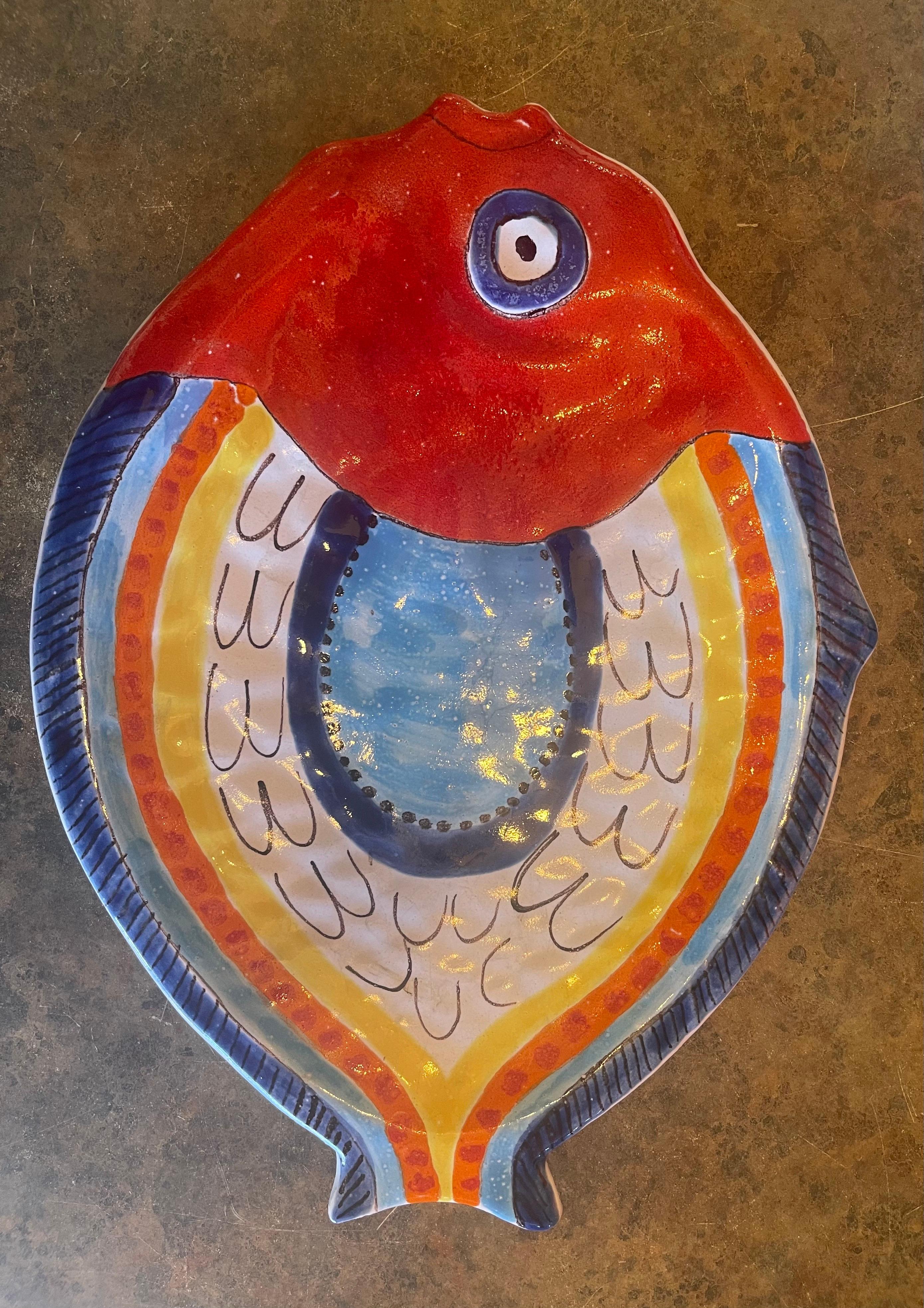 poisson decoratif en ceramique