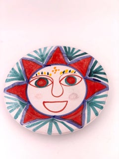Decorative Hand Painted Italian Ceramic Plate by DeSimone