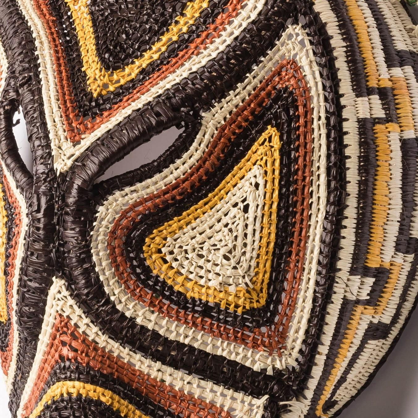 Dekorative handgewebte Maske aus Panama, Nemboro von Ethic&Tropic (Panamaisch) im Angebot
