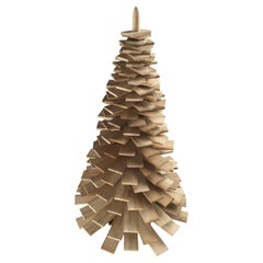 Decorative Handmade Wooden Christmas Tree in Oak