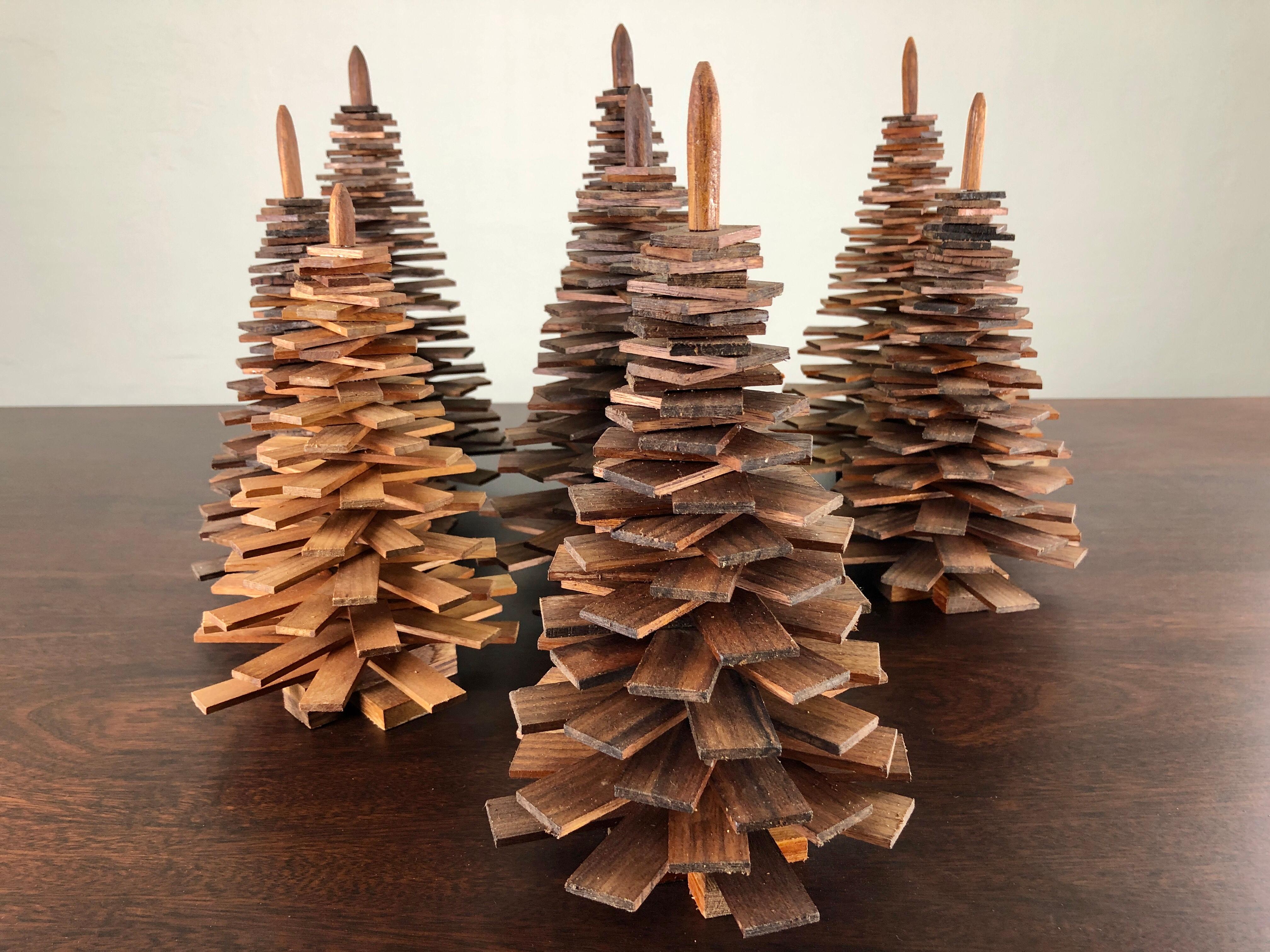 wooden christmas trees for sale