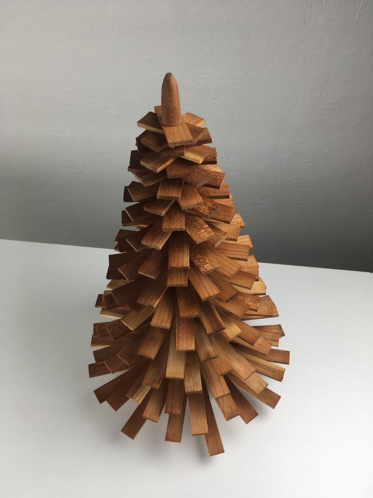 Decorative Handmade Wooden Christmas Trees For Sale at 1stDibs