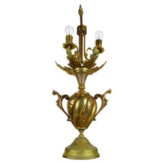 Decorative Hollywood Regency Gold Gilt Table Lamp