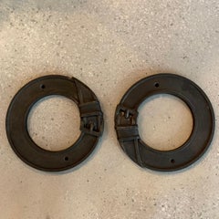 Decorative Industrial Belt Motif Cast Iron Frames