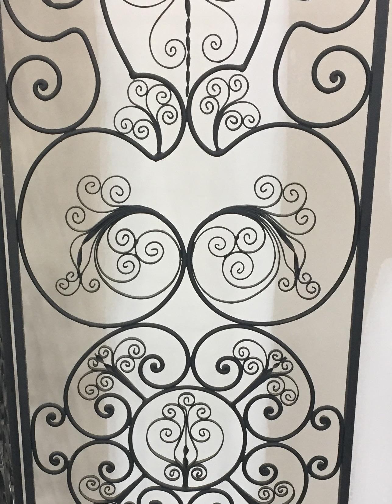 Decorative Iron Filigree Screen Room Divider at 1stDibs iron room