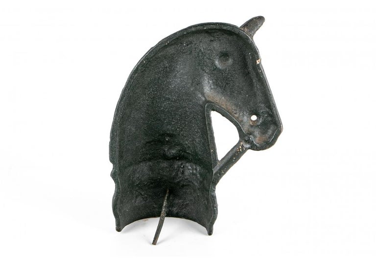 Decorative Iron Horse Head For Sale at 1stDibs