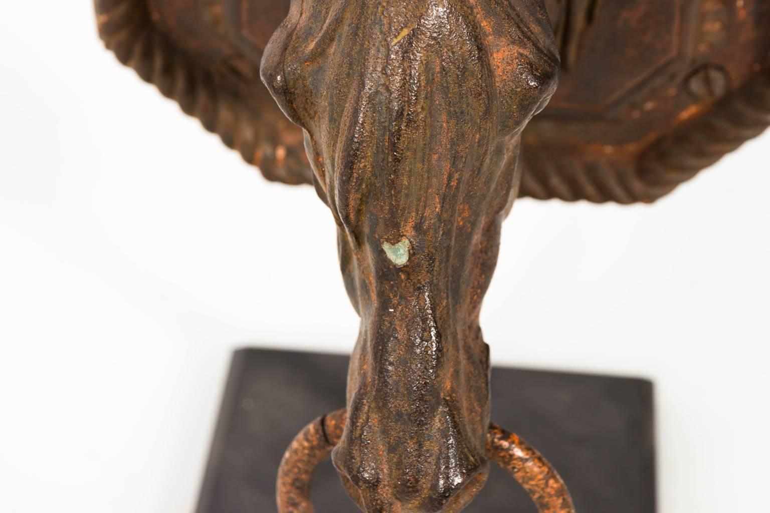 20th Century Decorative Iron Horse Head