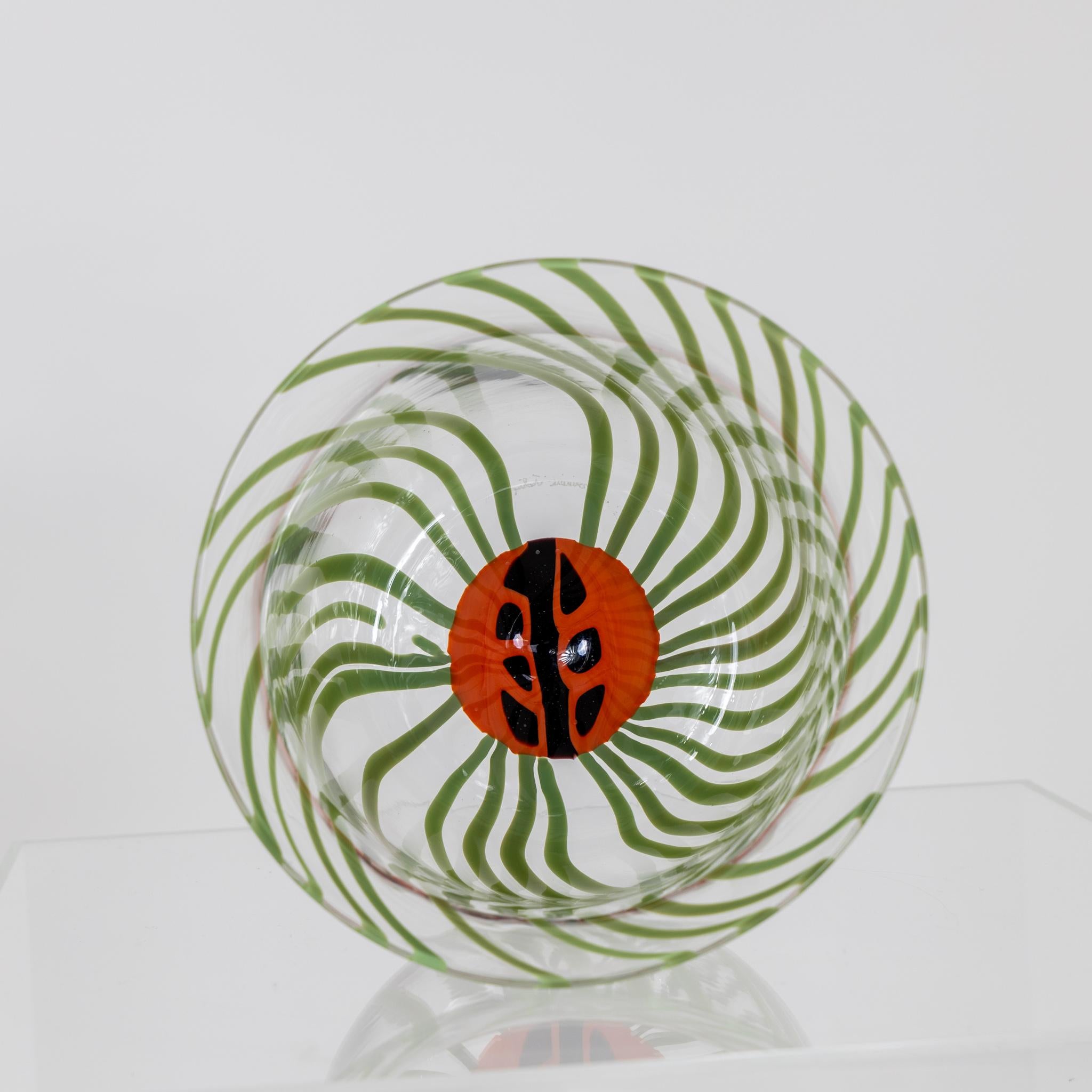 Decorative Italian Art Glass Vase  For Sale 2