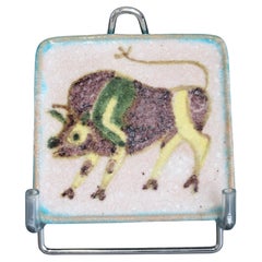 Piatto decorativo in ceramica italiana di Guido Gambone (circa anni '50) - Piccolo