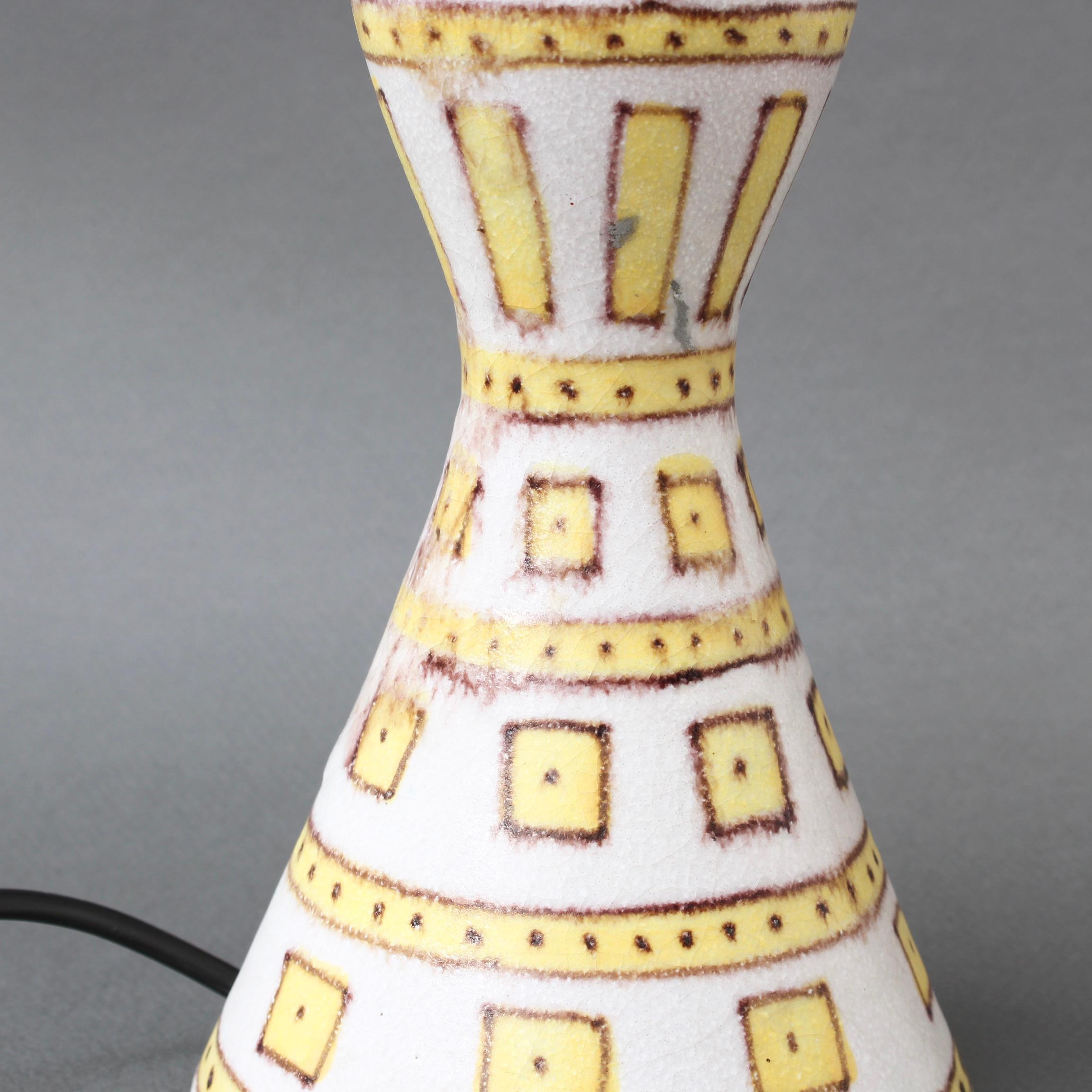 Decorative Italian Ceramic Table Lamp by Guido Gambone, circa 1950s 4