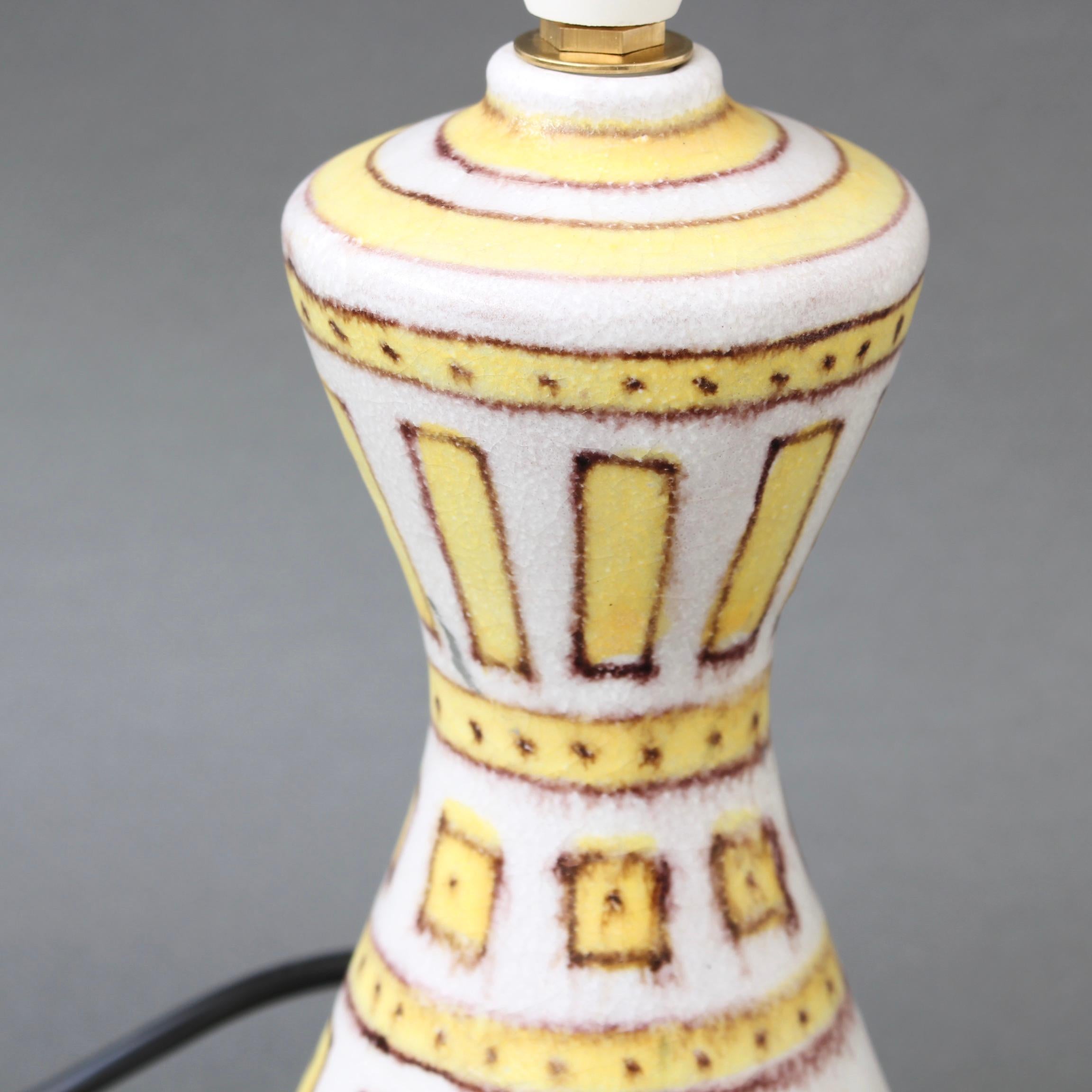 Decorative Italian Ceramic Table Lamp by Guido Gambone, circa 1950s 7