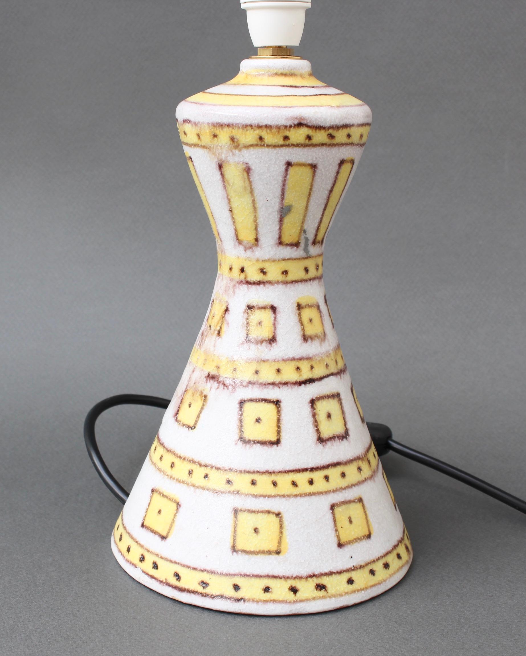 Decorative Italian Ceramic Table Lamp by Guido Gambone, circa 1950s 1
