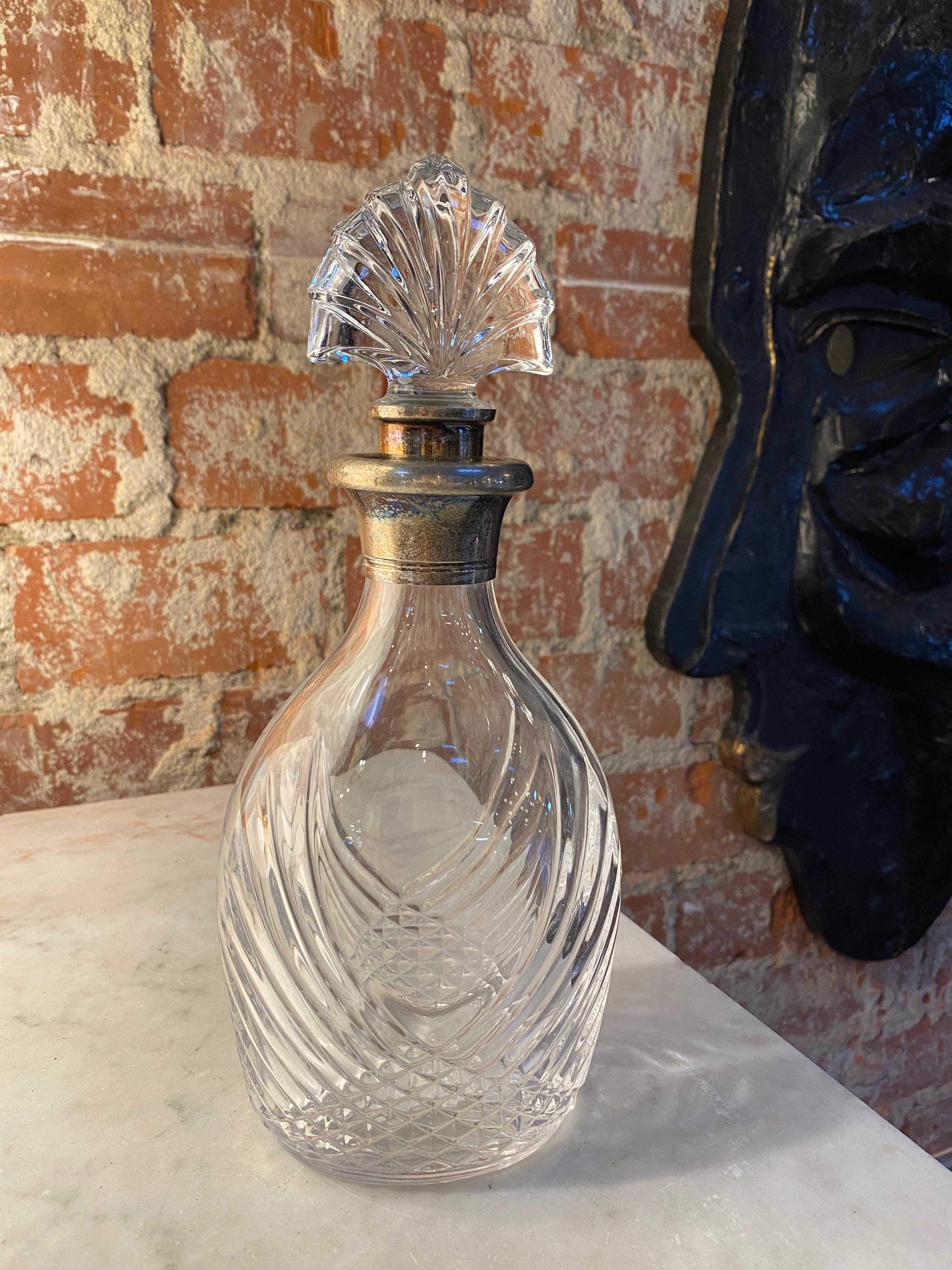 Decorative Italian hand made decanter/bottle made in Italy 1950s.