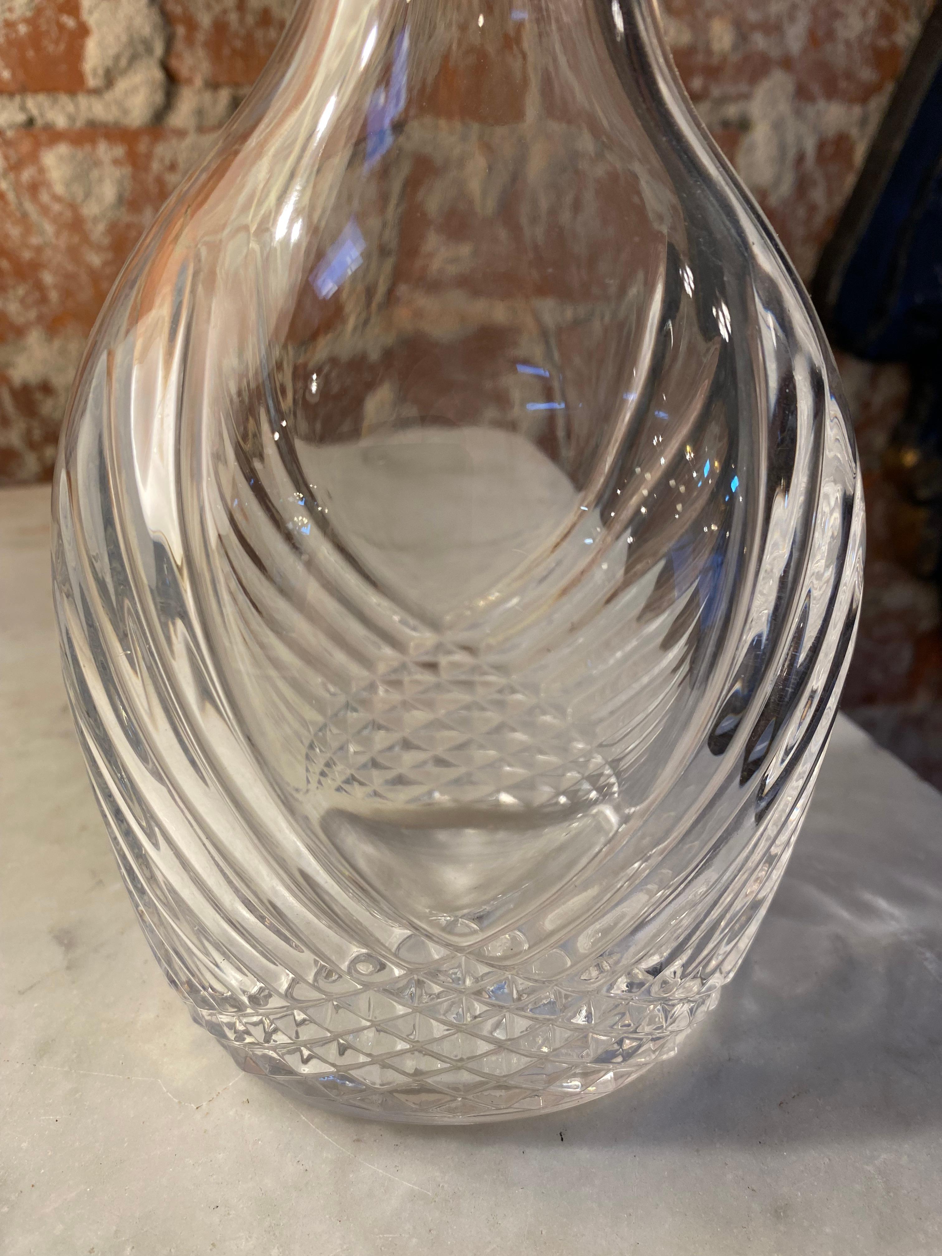 Italiano Decanter/bottiglia decorativa in cristallo italiano anni '50 in vendita