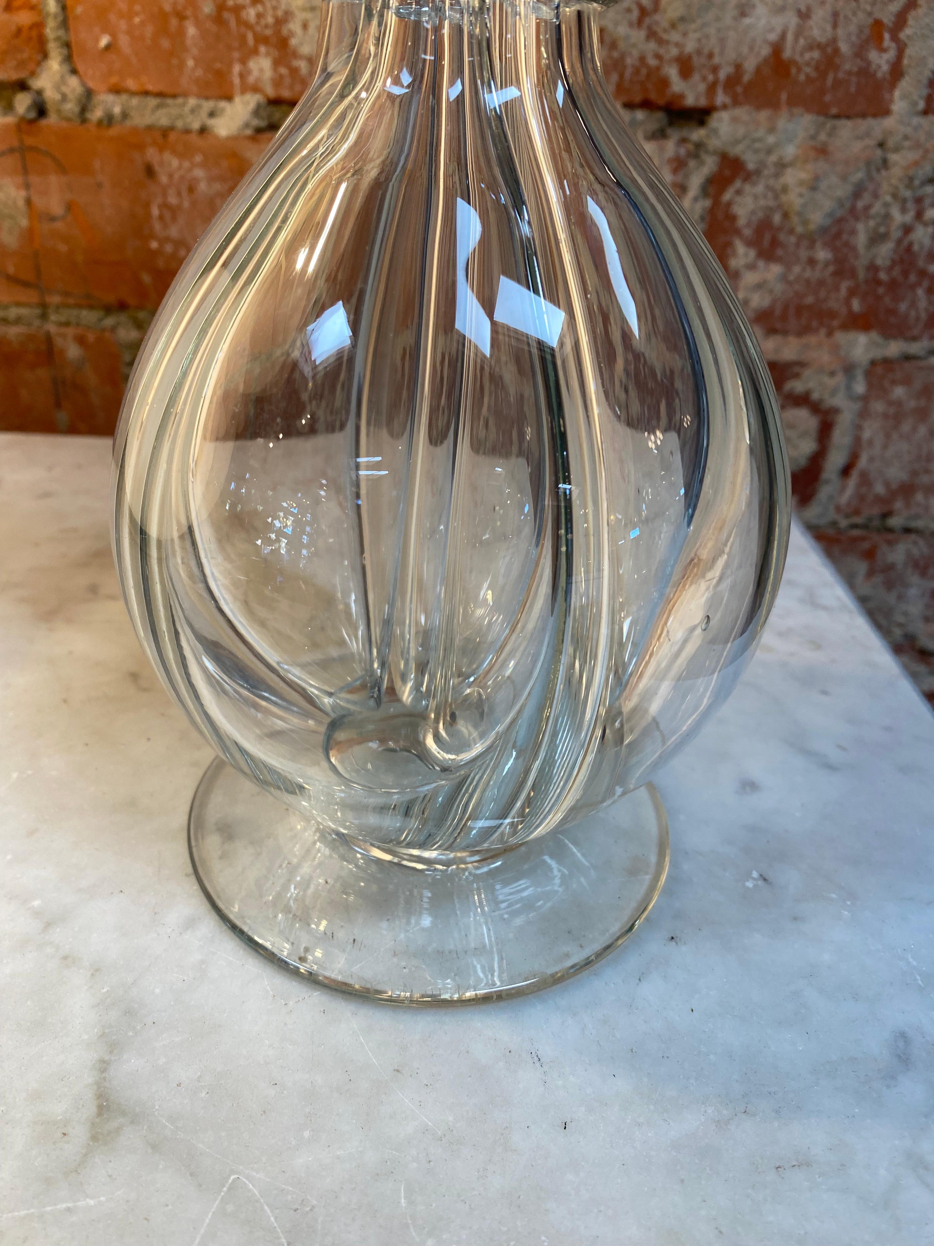 Decorative Italian Decanter Bottle 1950s In Good Condition For Sale In Los Angeles, CA