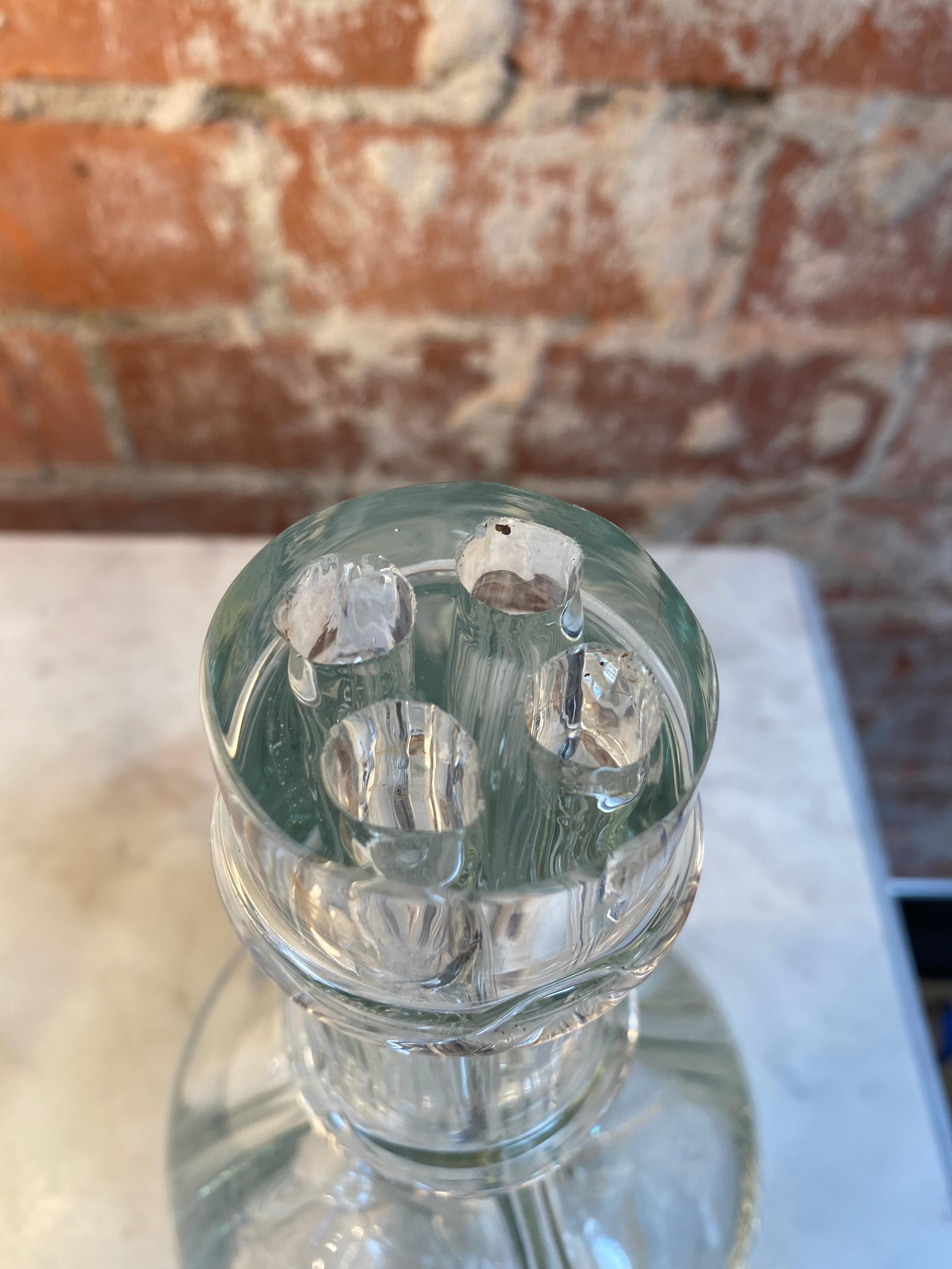 Silver Decorative Italian Decanter Bottle 1950s For Sale