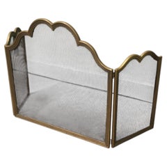 Parafuoco decorativo italiano Foldes in ottone
