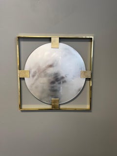 Decorative Italian Round Brass Mirrors