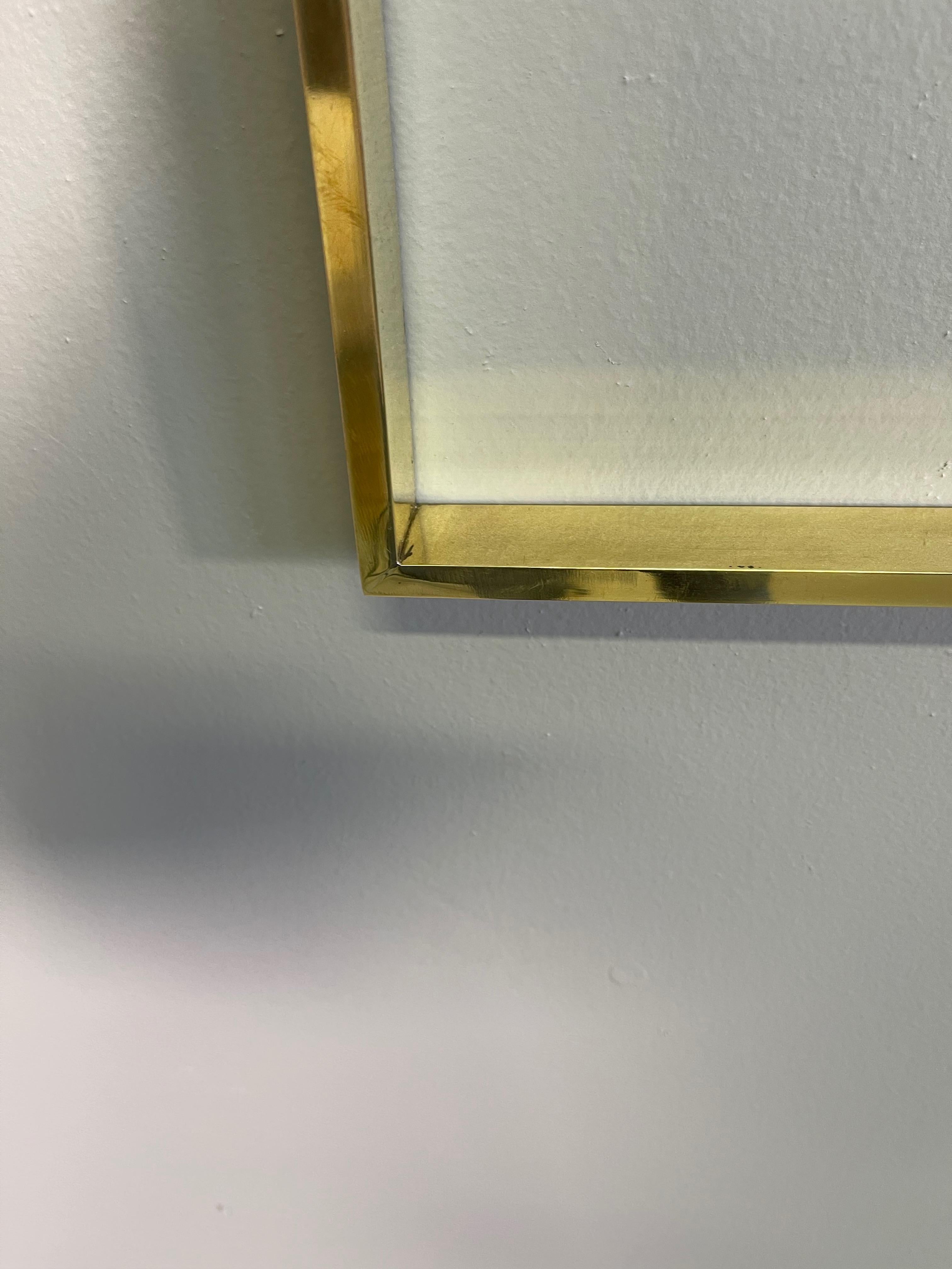 Miroirs décoratifs italiens ronds en laiton en vente 1