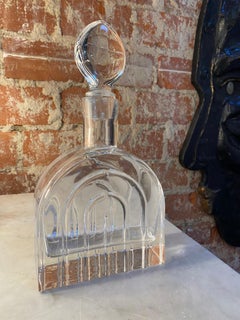 Decorative Italian Vintage Crystal Bottle, 1950s