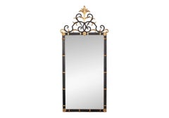 Decorative Italianate Iron Framed Pier Mirror