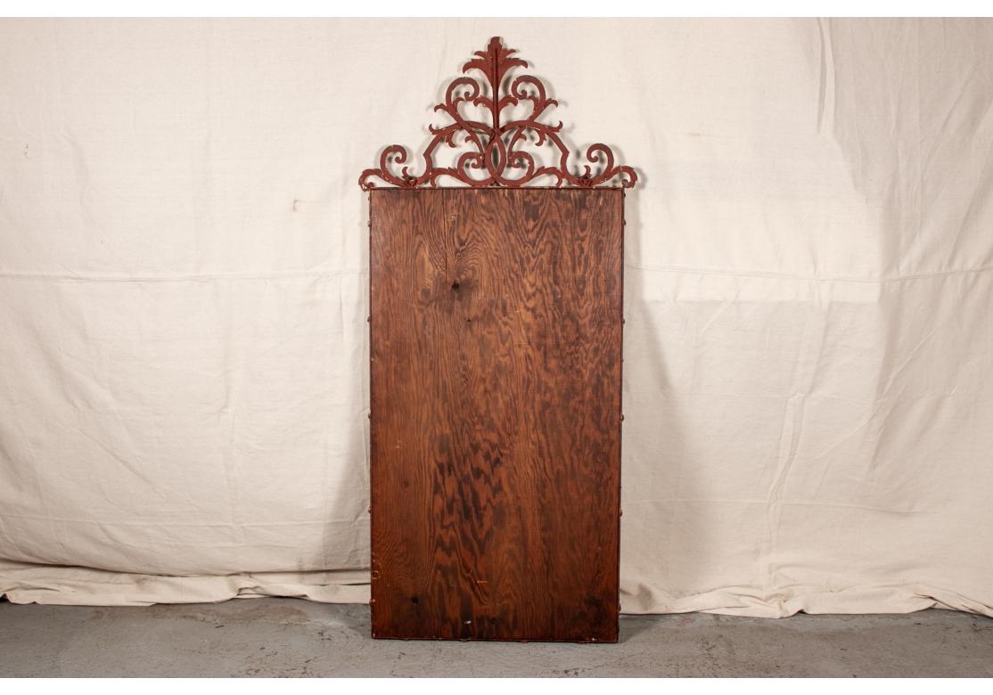 Decorative Italianate Iron Framed Pier Mirror 1