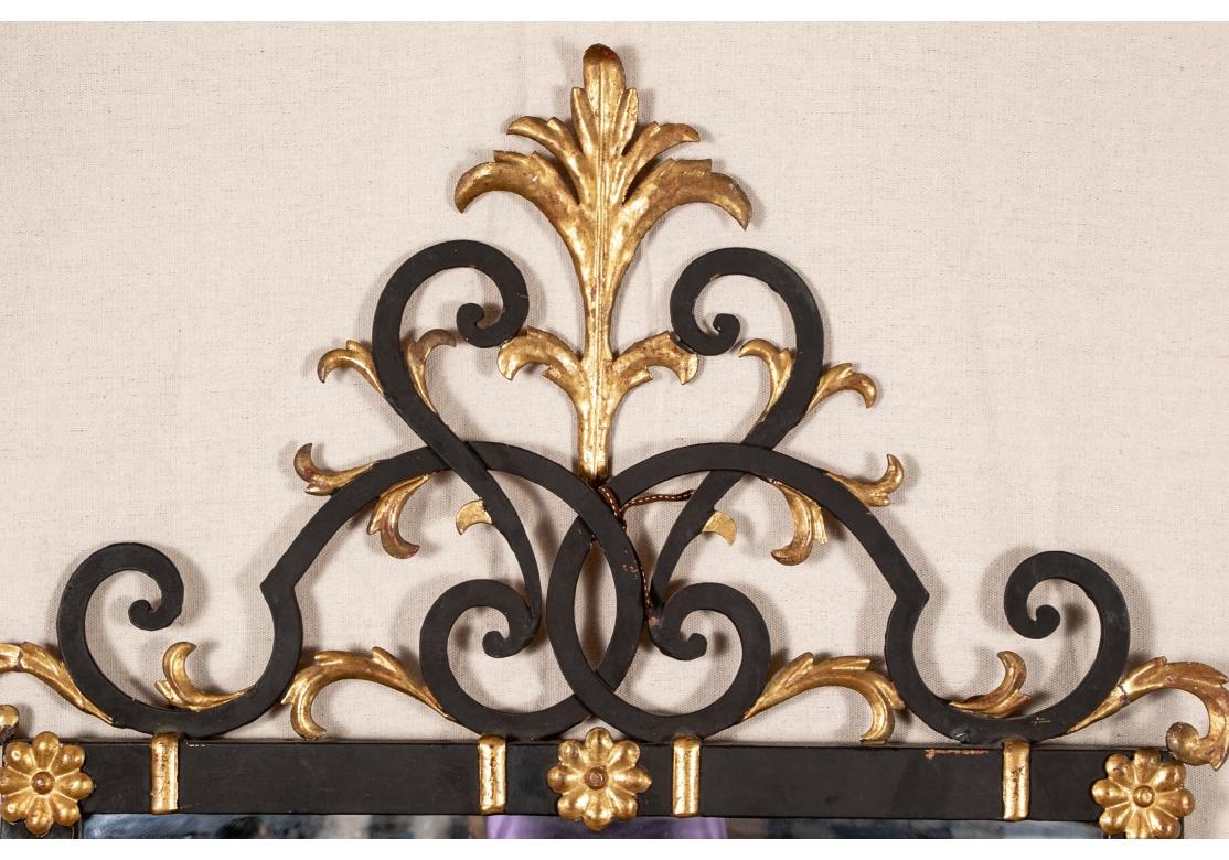 Decorative Italianate Iron Framed Pier Mirror 4