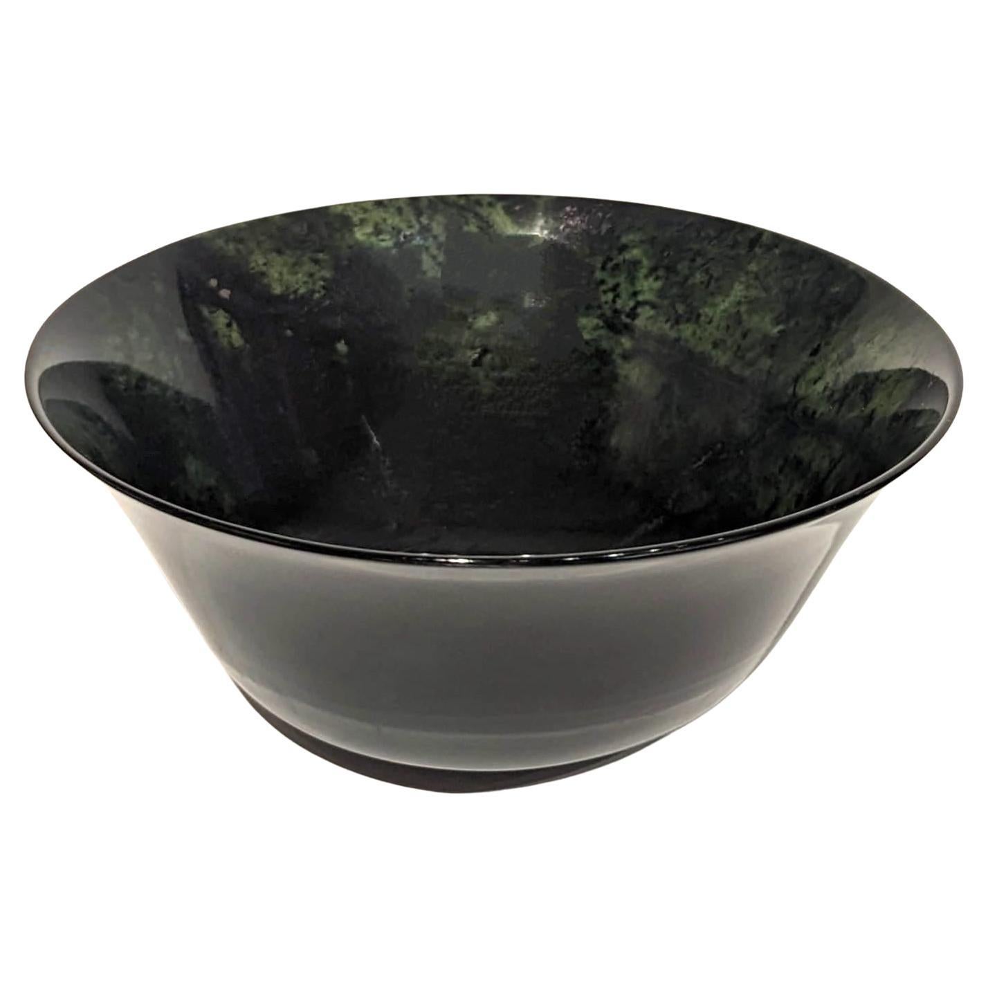 Decorative Jade "Jiuquan" Bowl