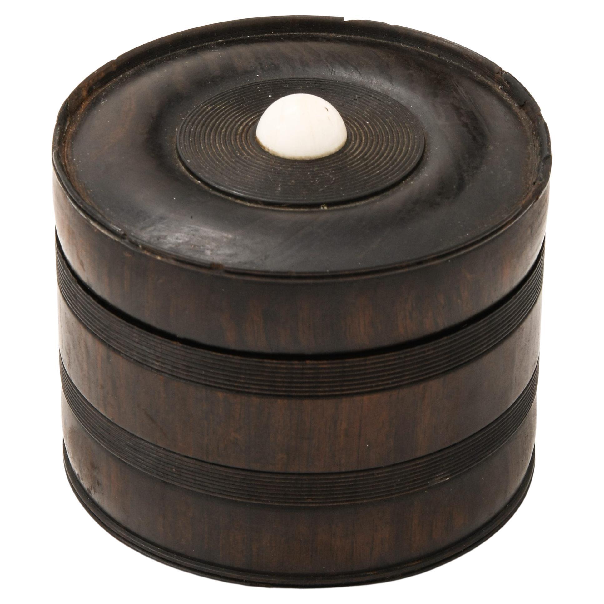 Decorative Jar in Ebenholz, 1950's For Sale