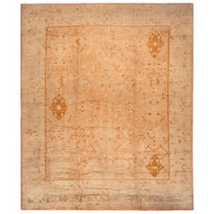 Tapis turc ancien d'Oushak Taille : 14 ft 10 in x 17 ft 7 in